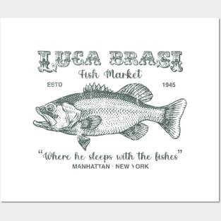 Vintage Luca Brasi Fish Market Posters and Art